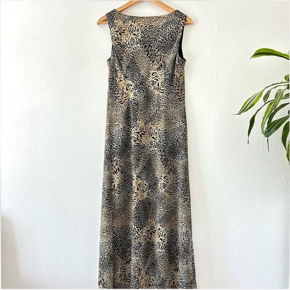 Vintage Cowl Neck Animal Print Dress - Picture 4 of 5